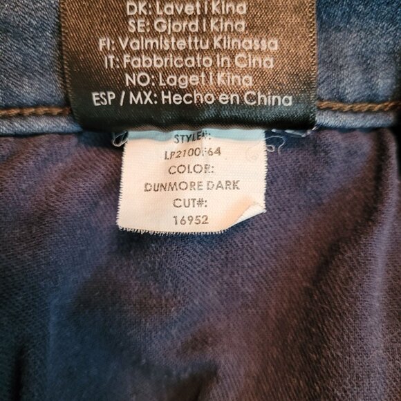 Liverpool Jeans 8 P Ankle Skinny High Rise Dark Wash Stretch Comfort Denim - Picture 6 of 11